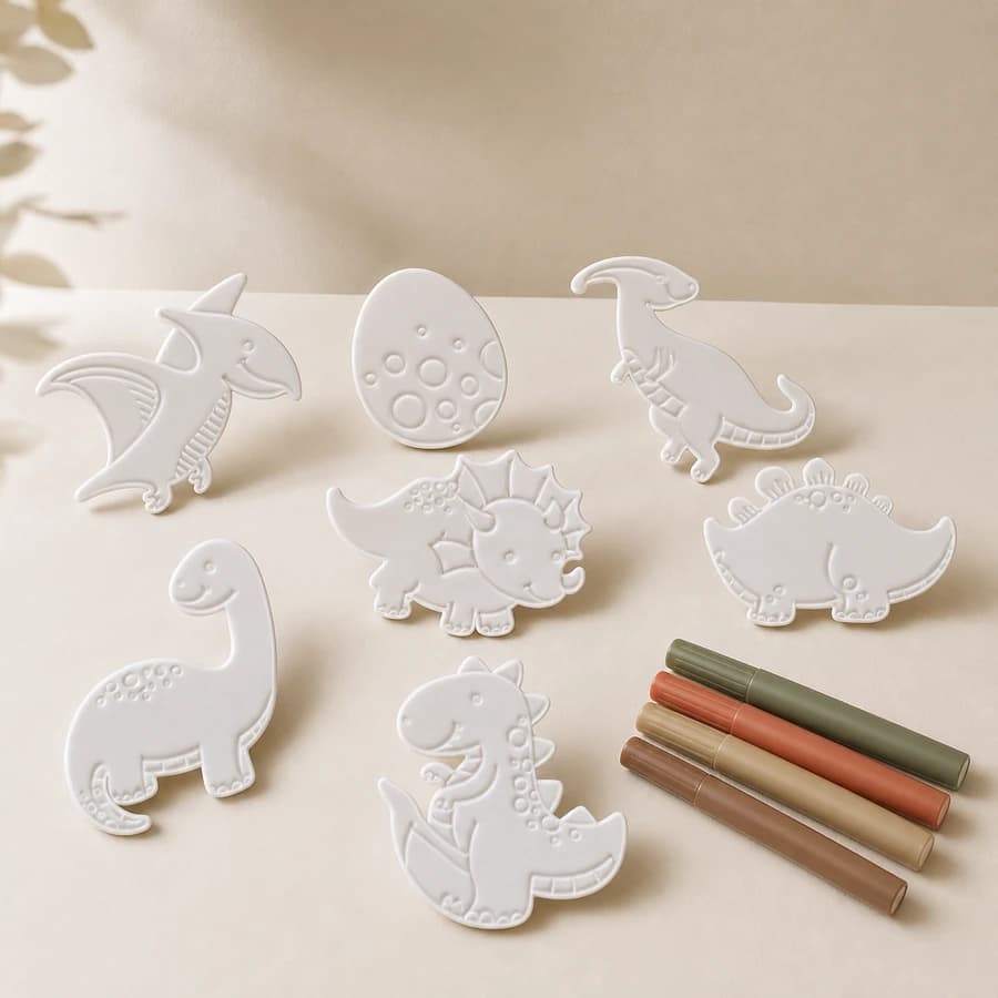 Kit de dinossauros para colorir