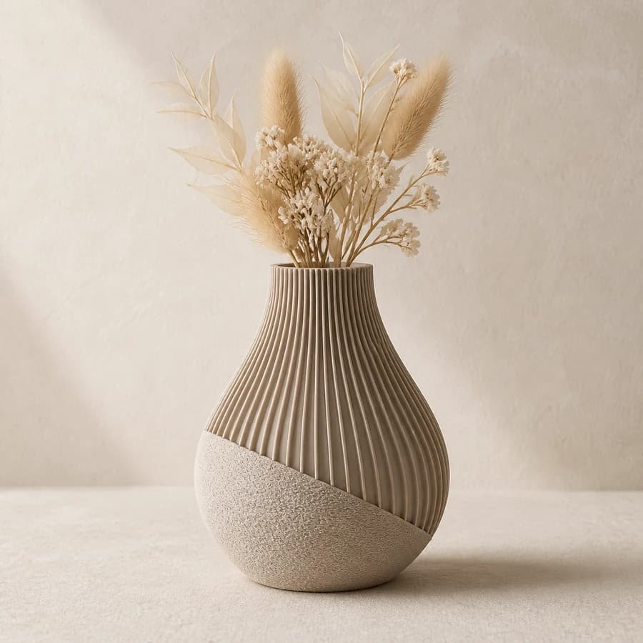 Vaso dupla textura